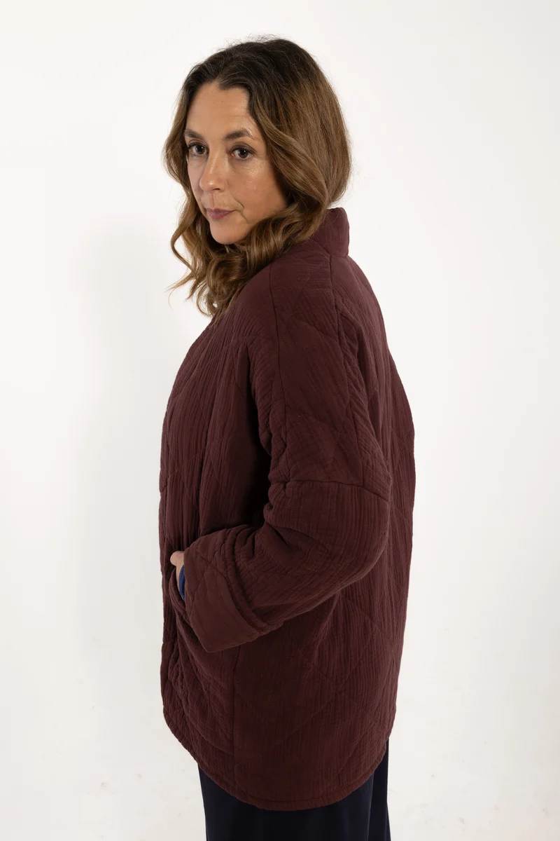 Danekatrin Quilt Jacket Dark Wine
