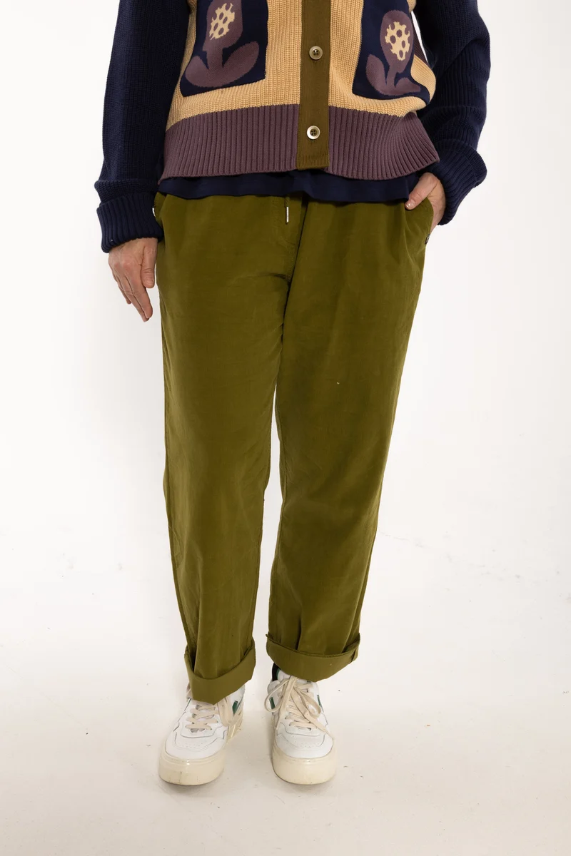 Danefunt Cord Pants Dark Olive