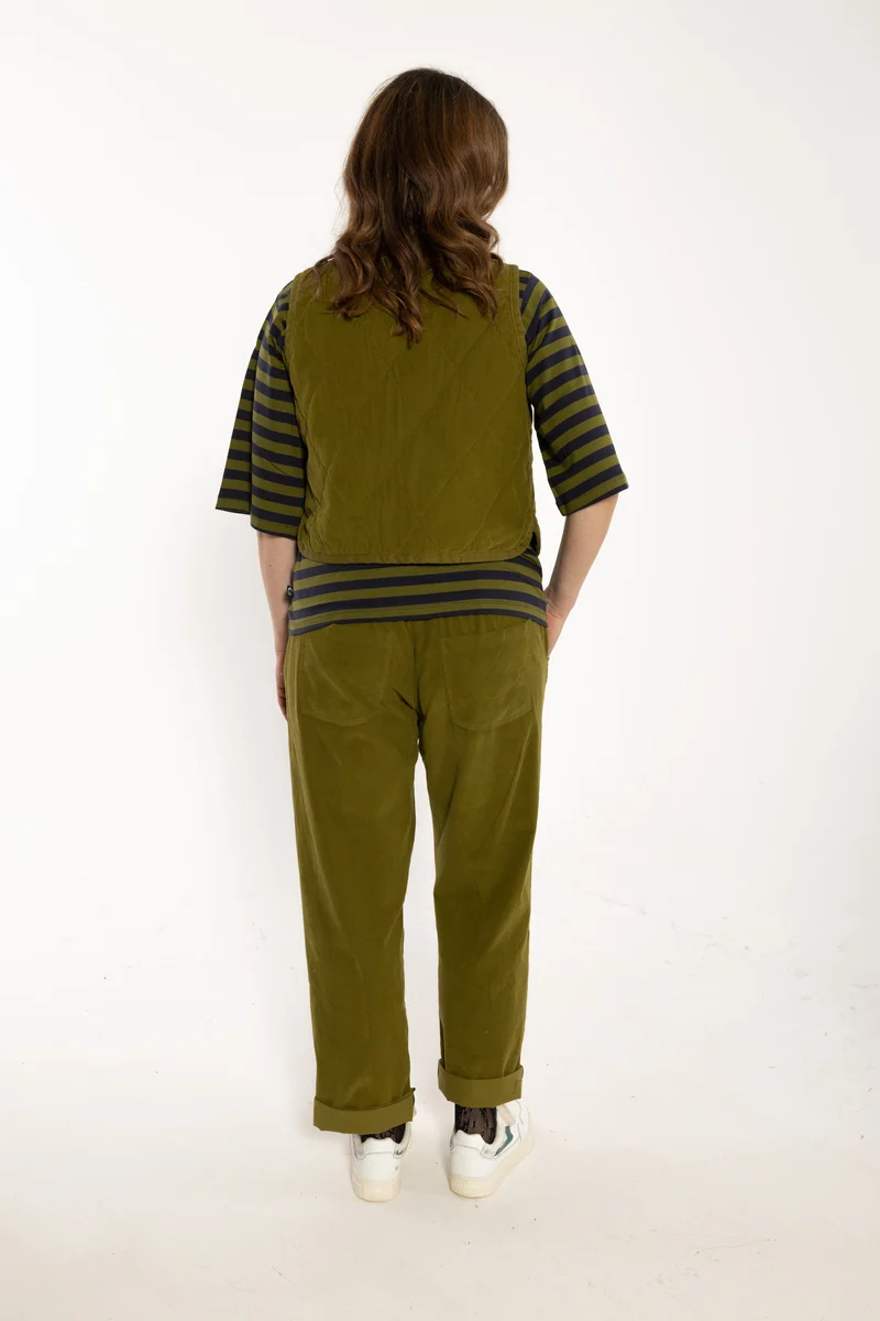 Danefunt Cord Pants Dark Olive