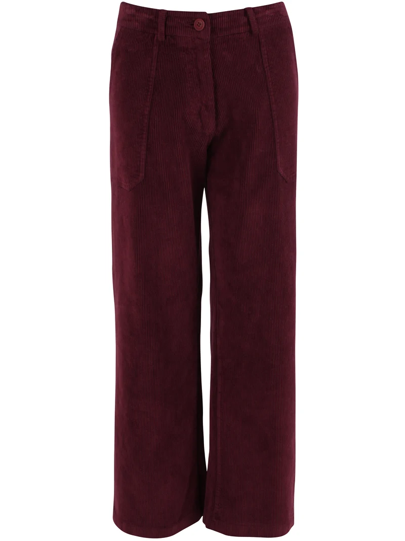 Daneworld Cord Stretch Pants Dark Cherry