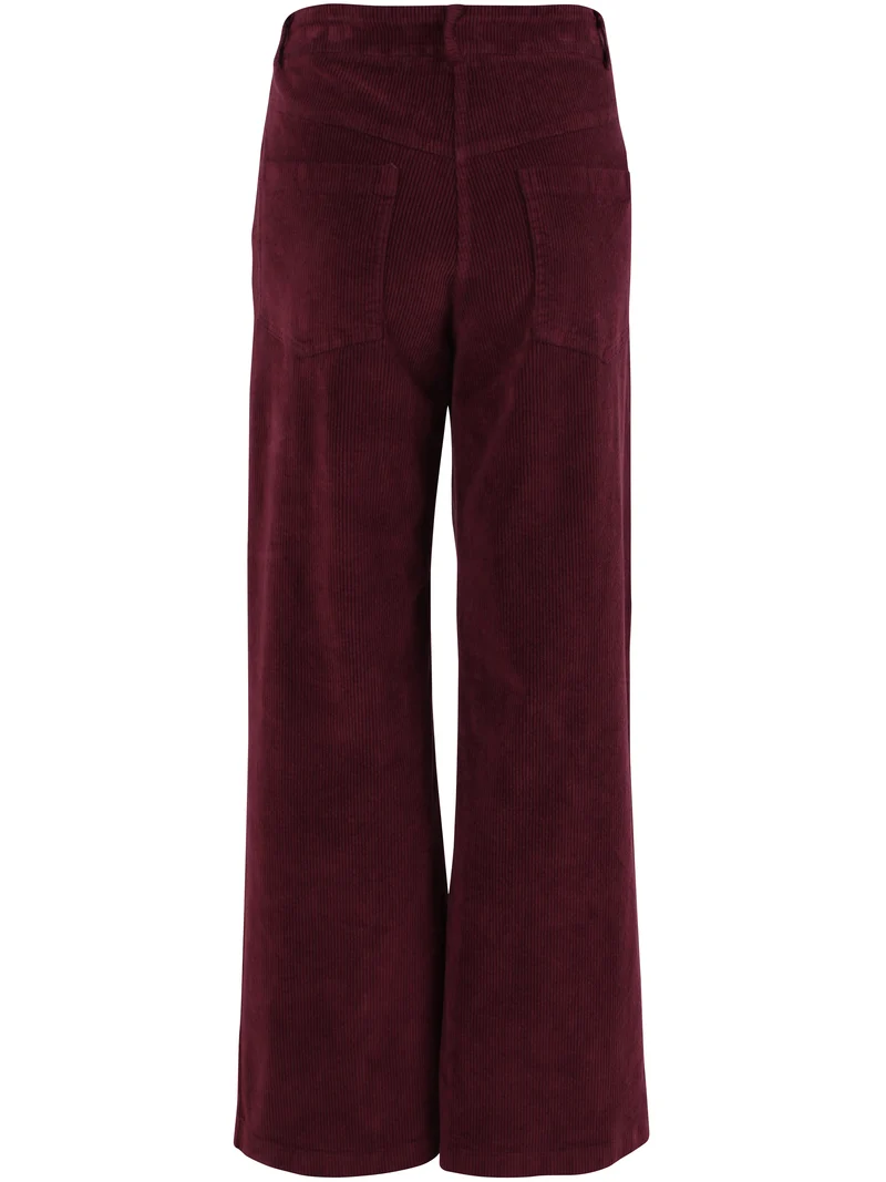 Daneworld Cord Stretch Pants Dark Cherry