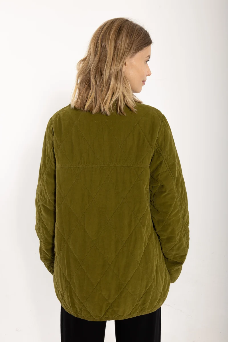 Danehighland Cord Overshirt Dark Olive