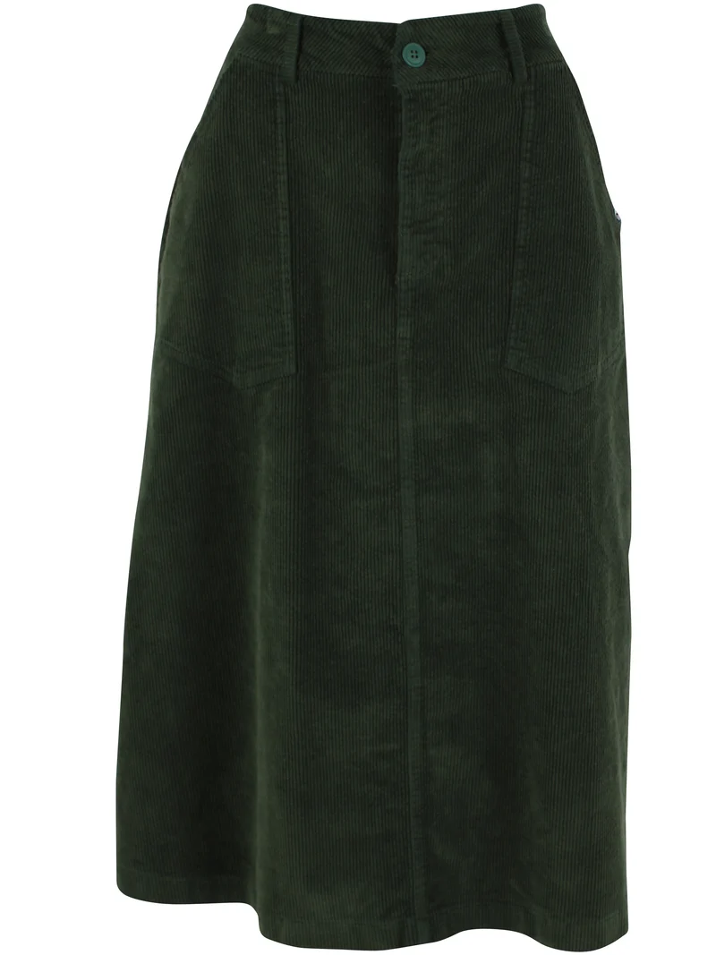 Danesweetie Cord Stretch Skirt Dark Forest