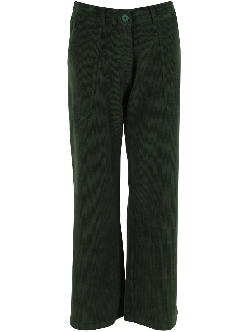 Daneworld Cord Stretch Pants Dark Forest