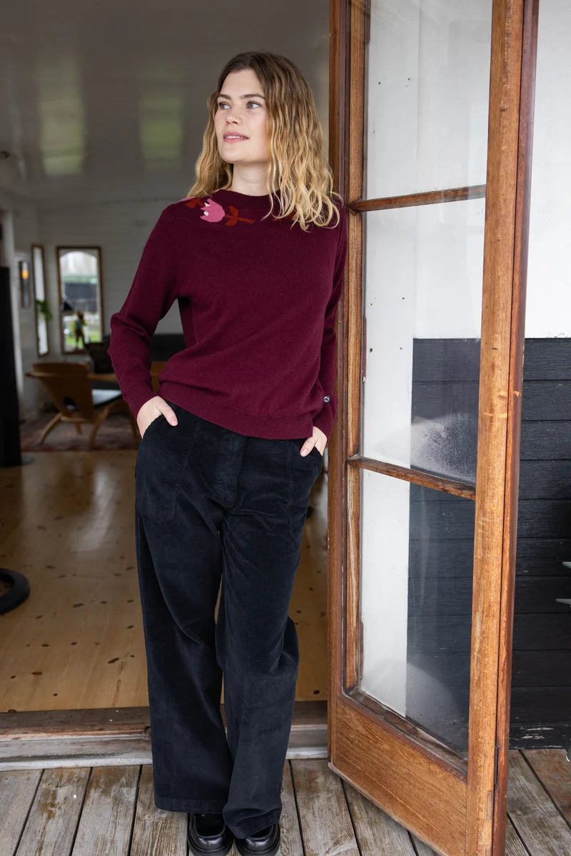 Daneworld Cord Stretch Pants Black