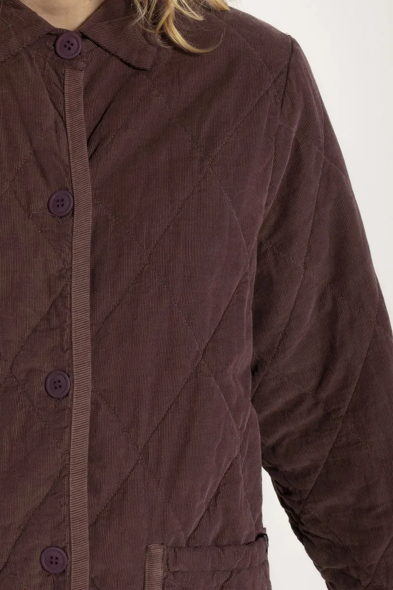 Danehighland Cord Overshirt Grey Plum