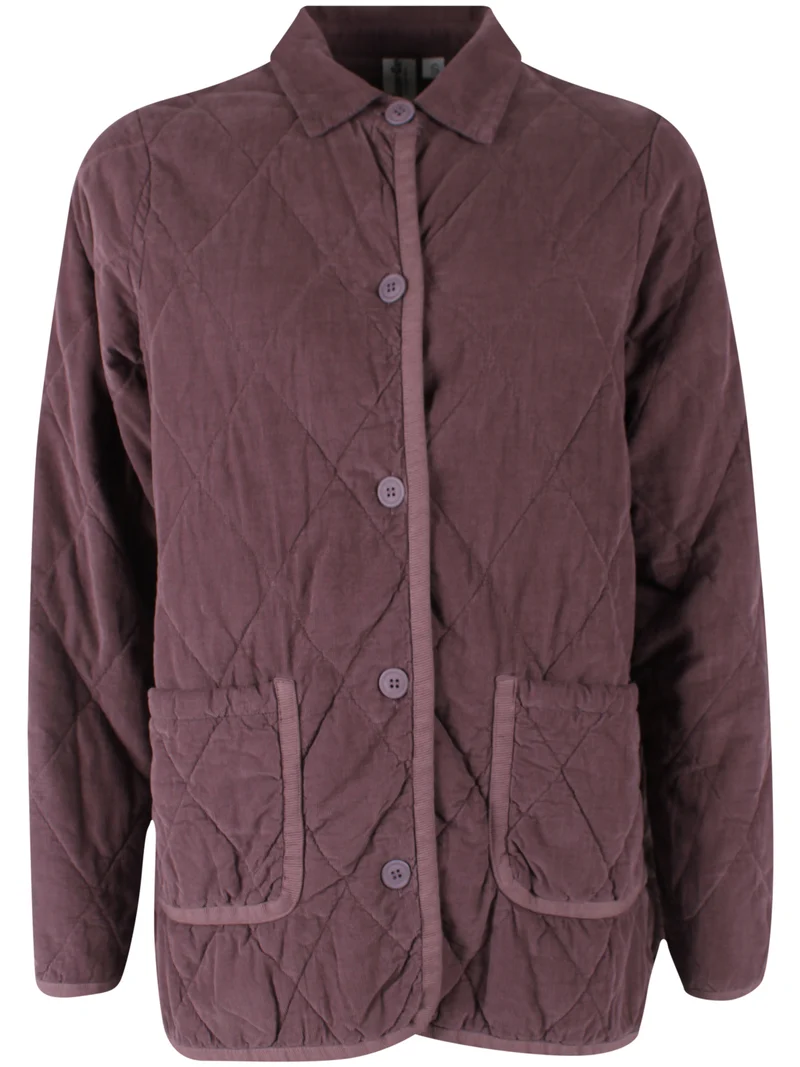 Danehighland Cord Overshirt Grey Plum