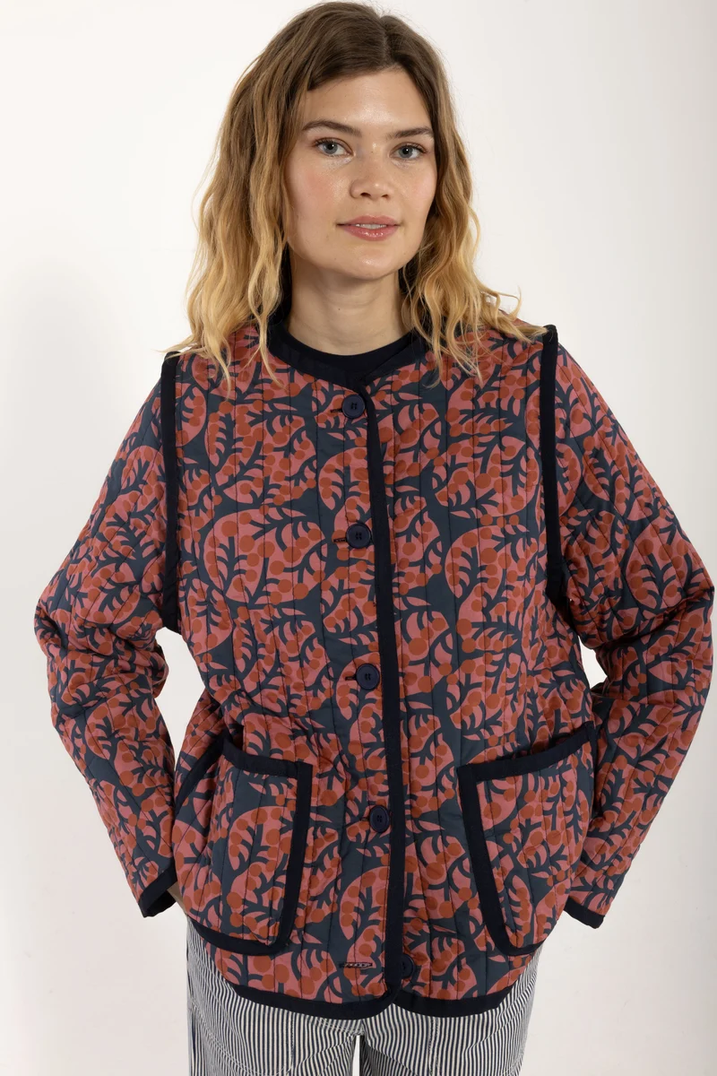 Danelocomotive Quilt Jacket Berry Compote MACRO MICRO
