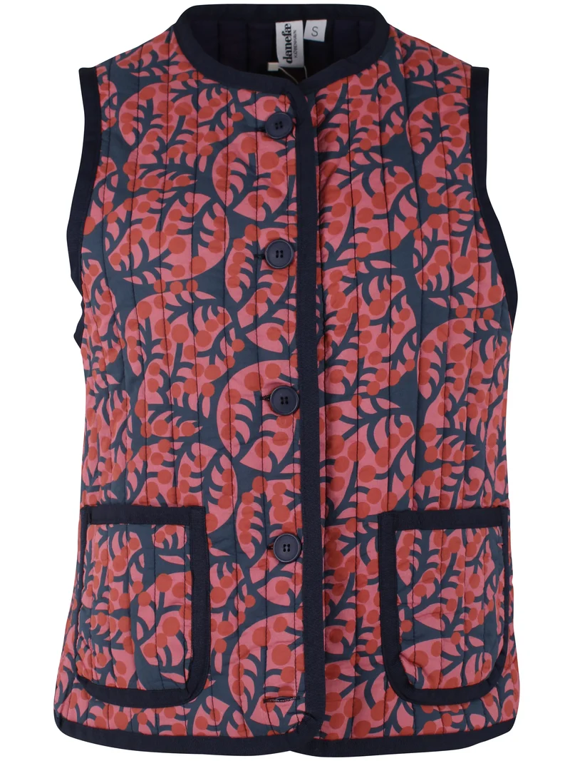 Danesteam Quilt Vest Berry Compote MACRO MICRO