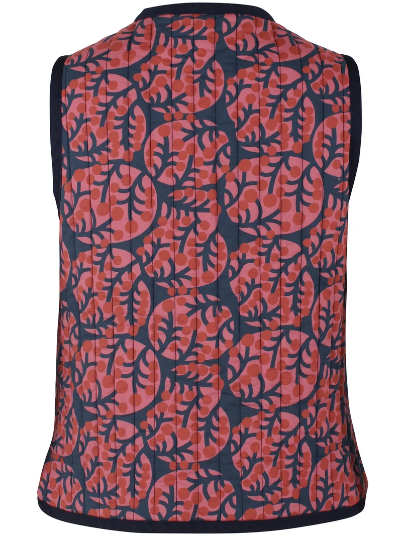 Danesteam Quilt Vest Berry Compote MACRO MICRO
