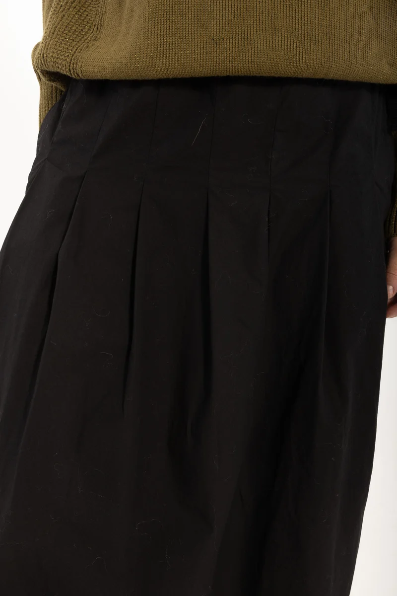 Daneminna Smooth Poplin Skirt Black