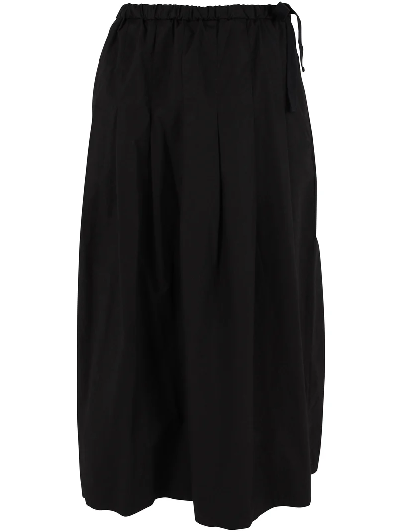 Daneminna Smooth Poplin Skirt Black