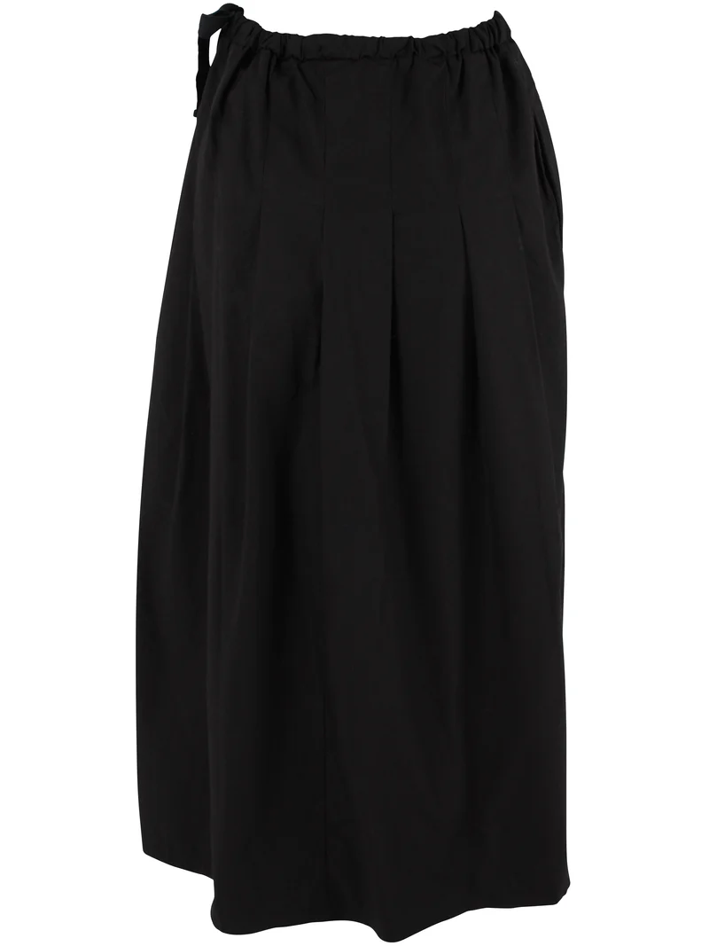Daneminna Smooth Poplin Skirt Black