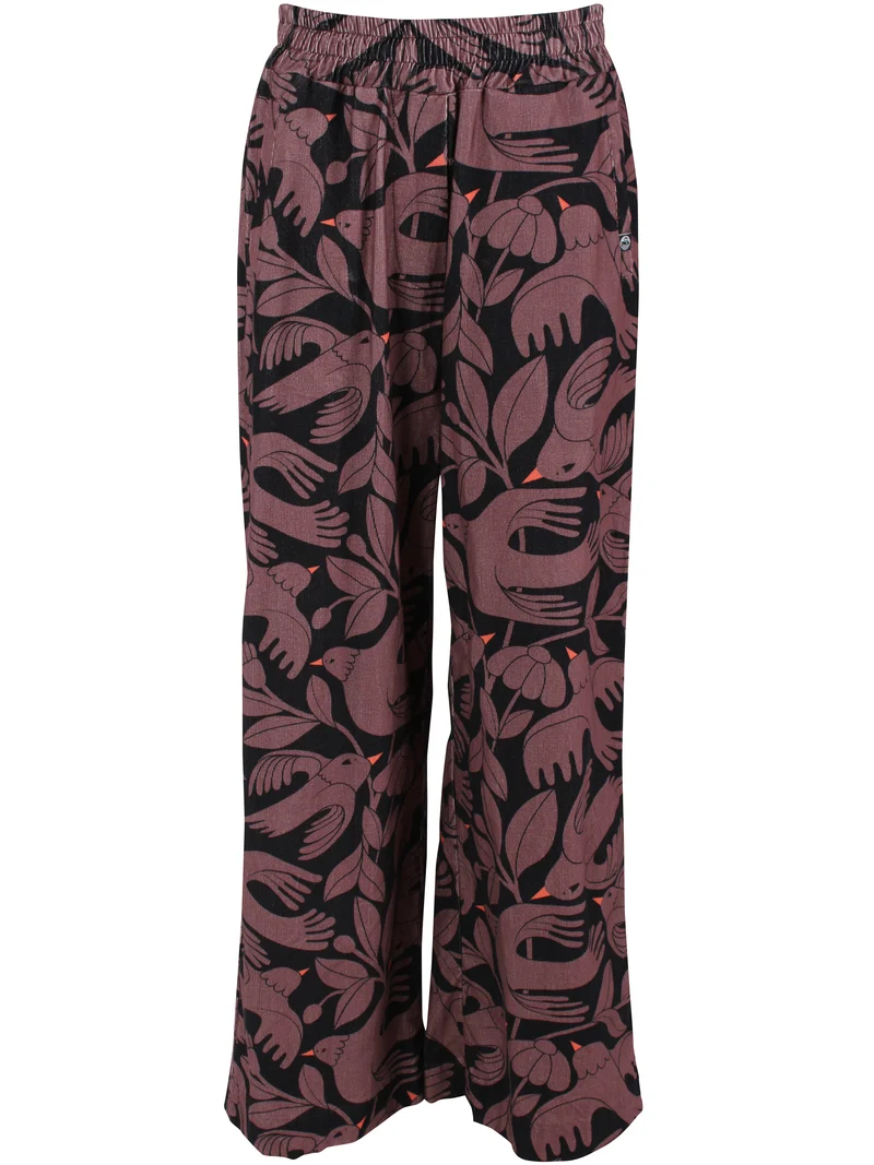 Dananchor Cord AOP Pants Dark Navy/Grey Plum BIRDIEUP