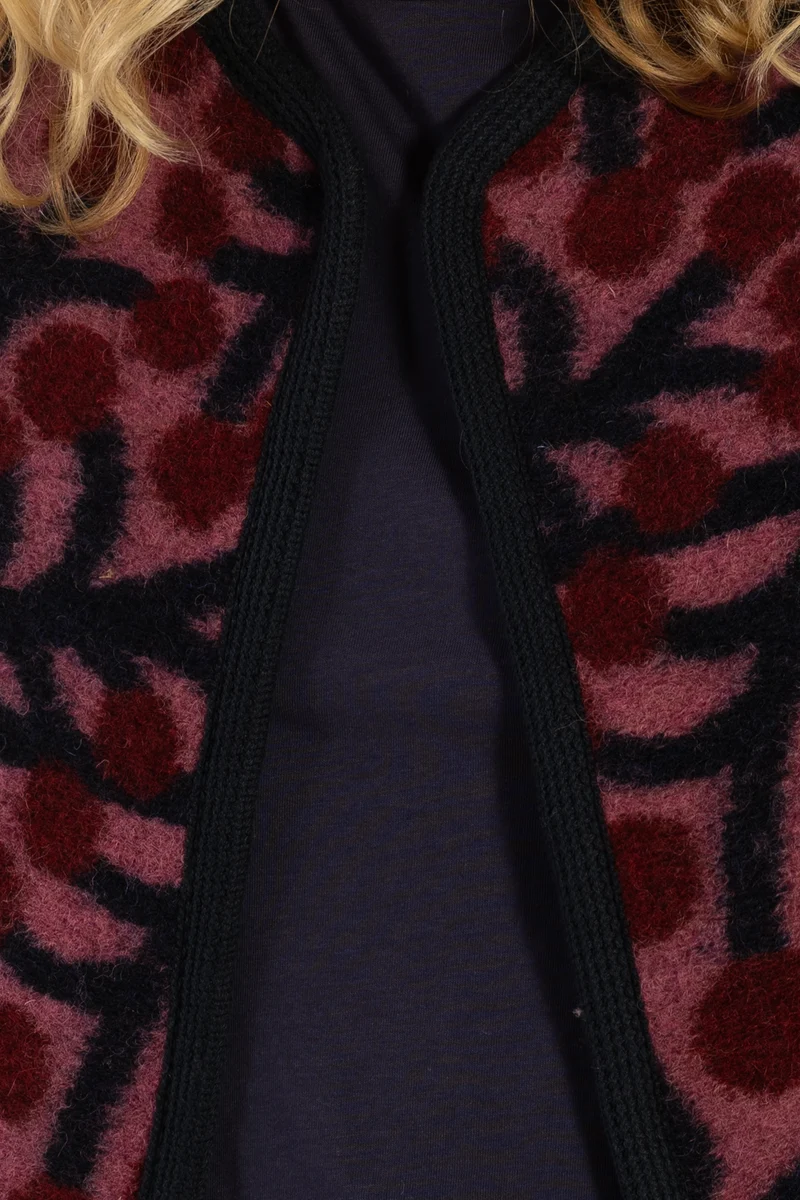 Danecobra Wool AOP Vest Soft Cherry MACRO MICRO JUMBO