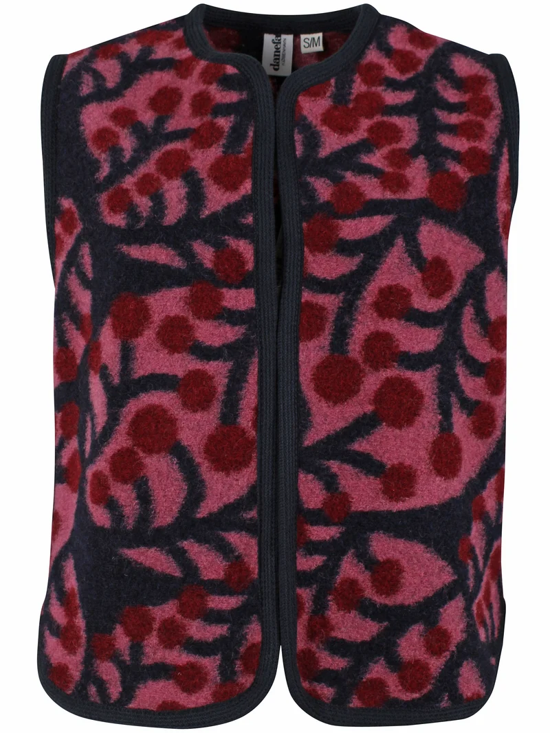 Danecobra Wool AOP Vest Soft Cherry MACRO MICRO JUMBO