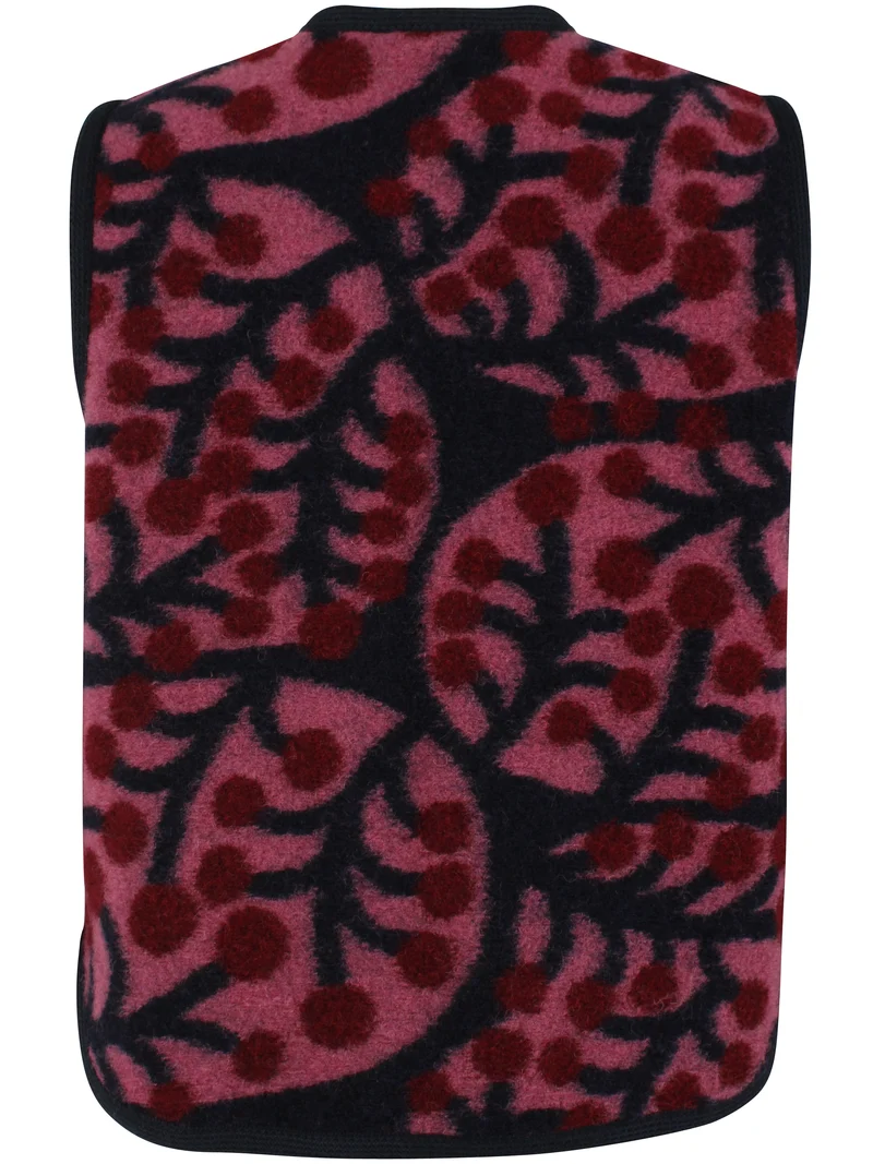 Danecobra Wool AOP Vest Soft Cherry MACRO MICRO JUMBO
