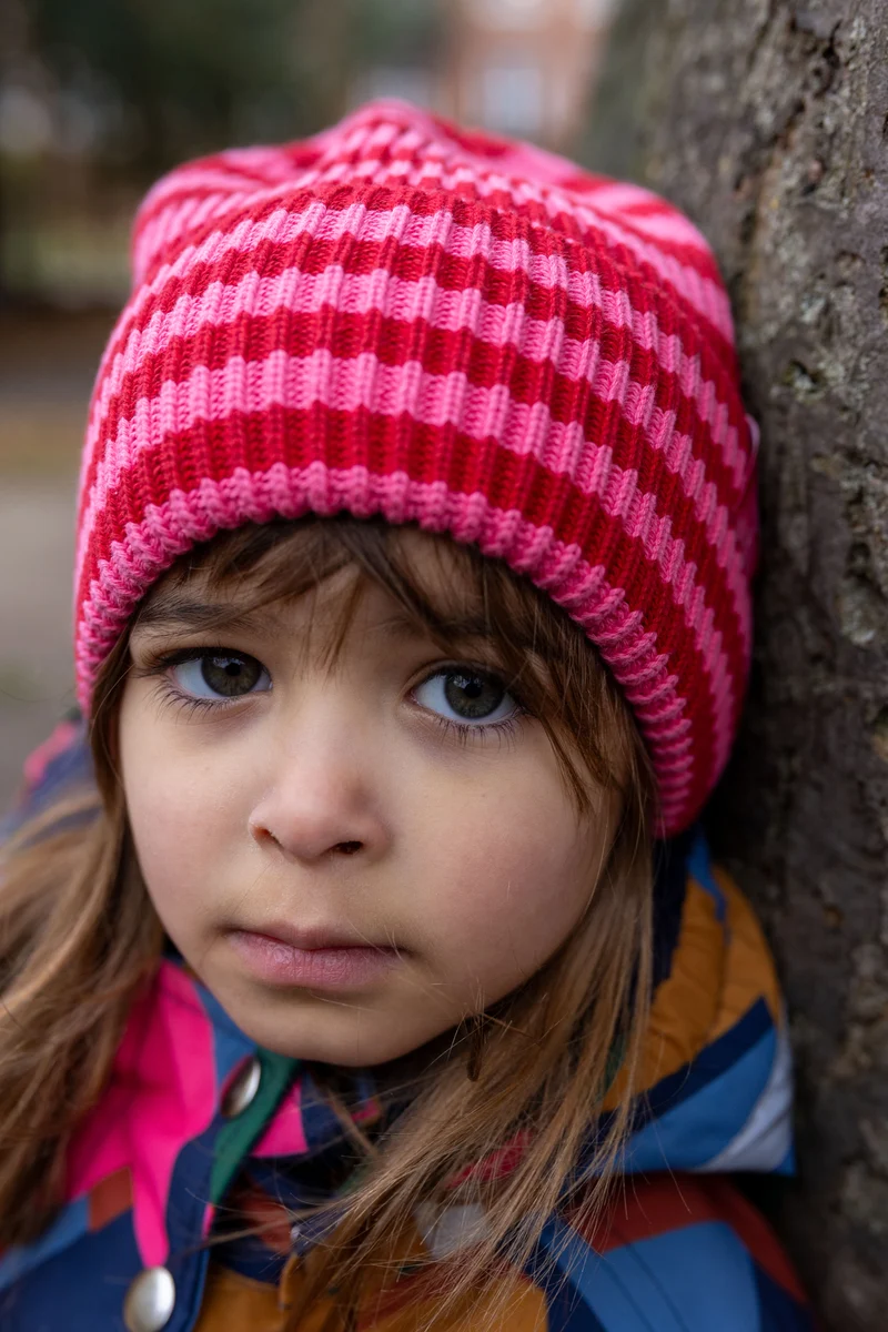 Daneby Cotton Beanie Dark Red/Soft Cherry FREJA