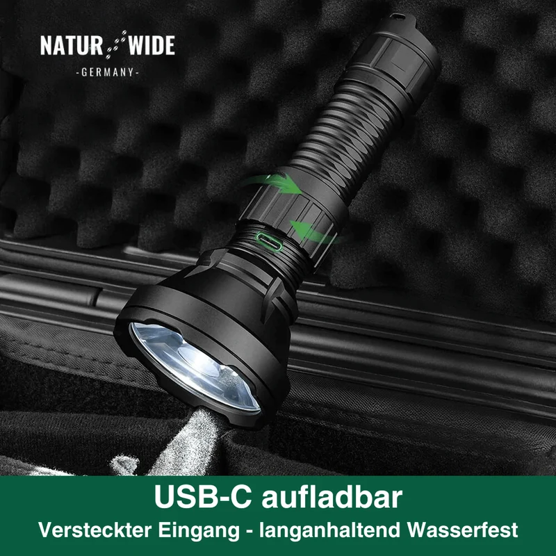 Superlampe – 2000LM Extremhelle Taschenlampe mit 964m Reichweite