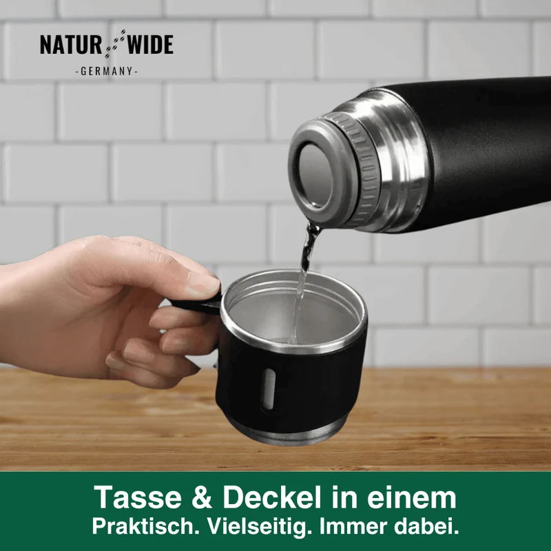 Vakuumisolierte Edelstahl - Thermosflasche