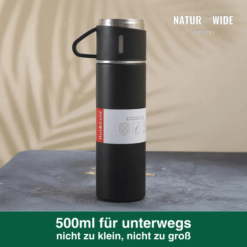 Vakuumisolierte Edelstahl - Thermosflasche