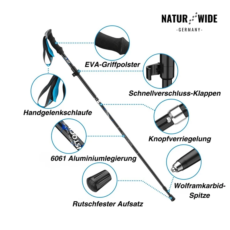 TrekMaster – Ultraleichte Wanderstöcke für jedes Gelände