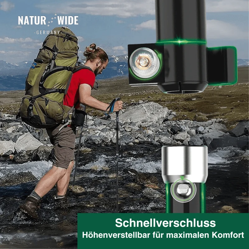 TrekMaster – Ultraleichte Wanderstöcke für jedes Gelände