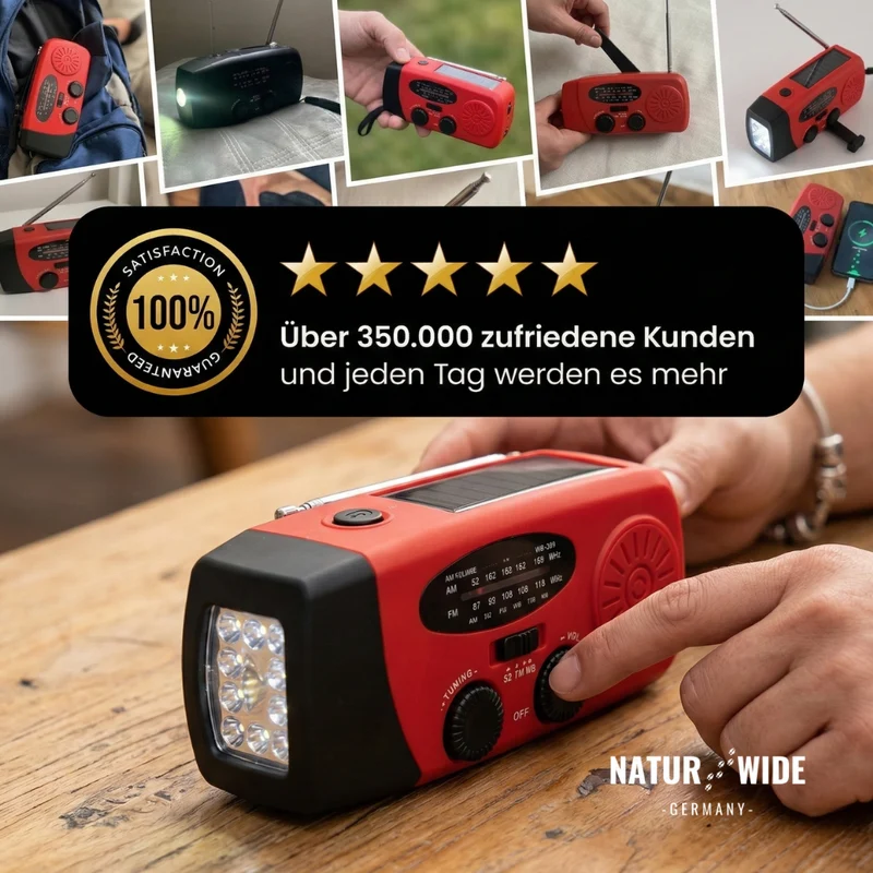 Notfall All in One Radio – Energie und Information in Blackout Notfällen