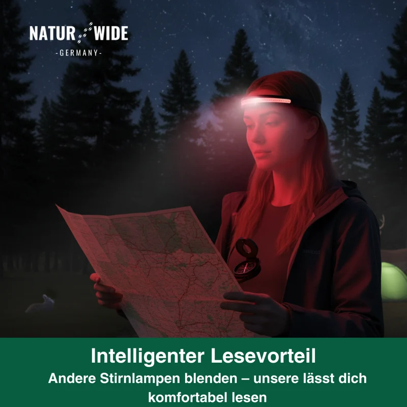 Naturwide Stirnlampe Pro MAX - Das Original