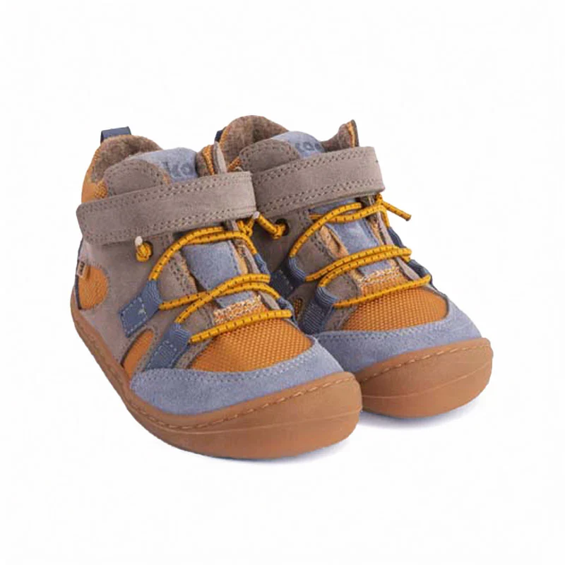 Koel Barfußschuhe, Beau-Merino mit Tex, gelb-blau | Koel