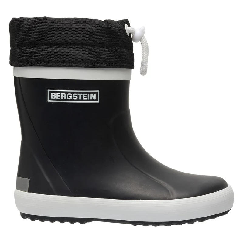 Thermo Gummistiefel, Winter, Schwarz, mit Zugband | Bergstein