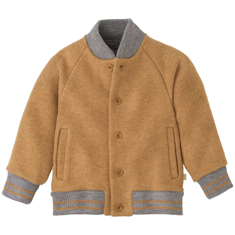 College-Jacke - Wollwalk - karamell | disana