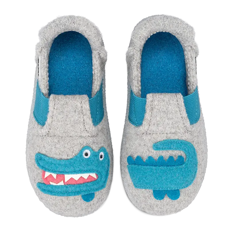 Nanga Hausschuh Funny Croco | Schurwolle