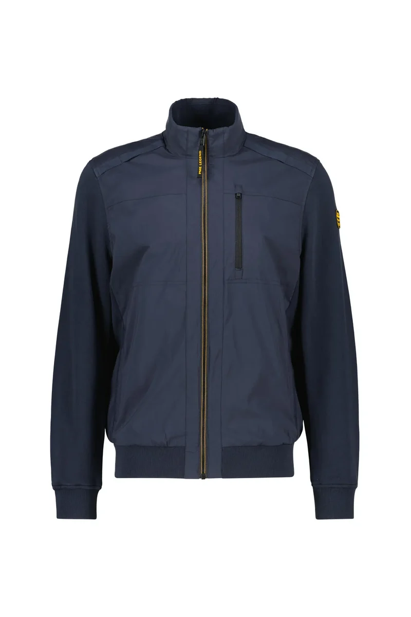 Hybrid-Jacke mit Baumwoll-Nylon-Mix