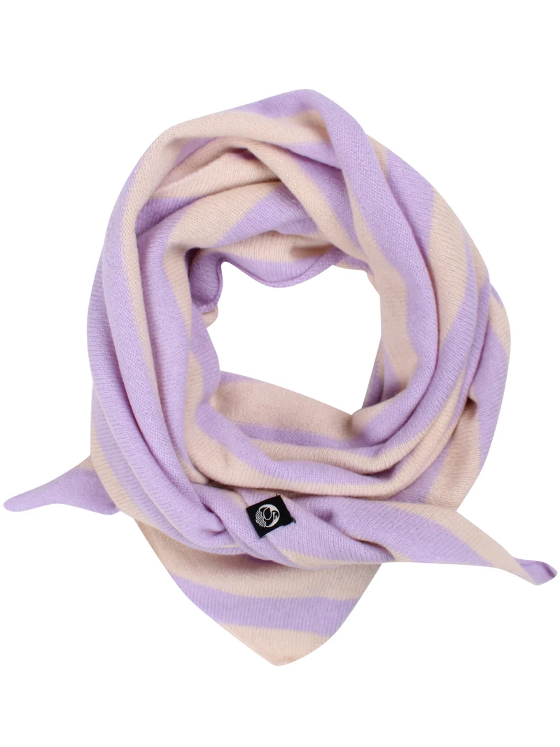 Danecharmer Merino Wool Scarf Ice Lilac/Light Beige
