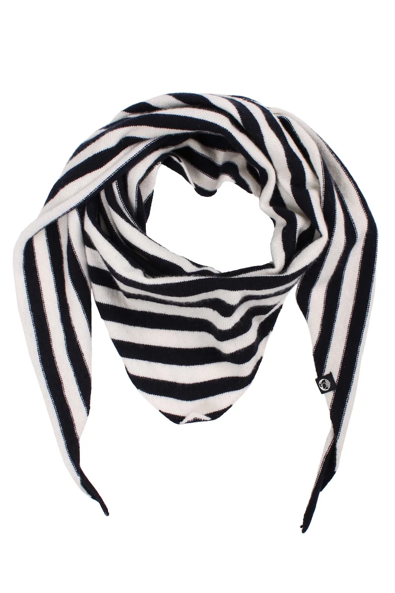 Danechic Merino Scarf - Navy/Chalk