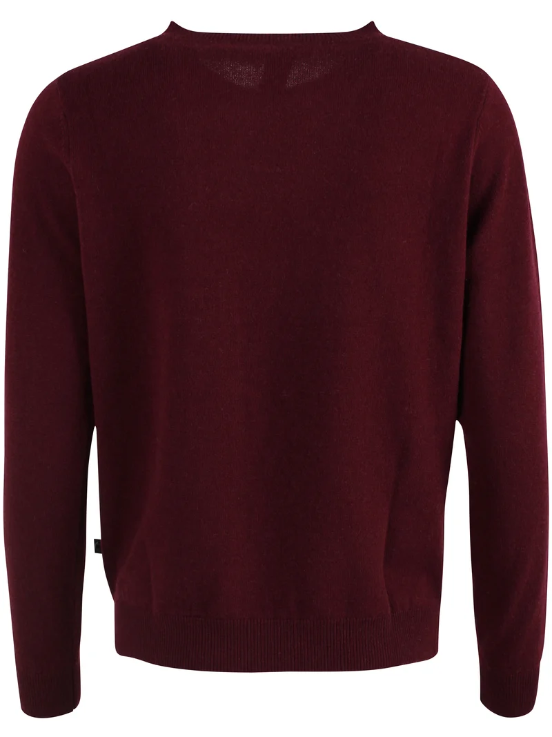 Danevibe Merino Wool Sweater Dark Wine FLOWER