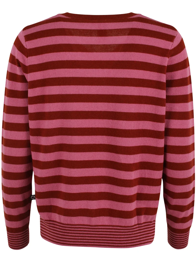 Danenote Merino Wool Sweater Berry Compote/Chili