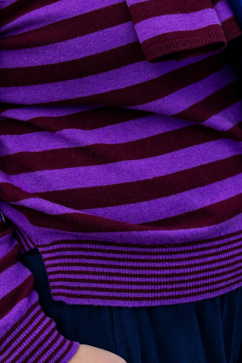 Daneletter Merino Wool Sweater Purple/Dark Wine