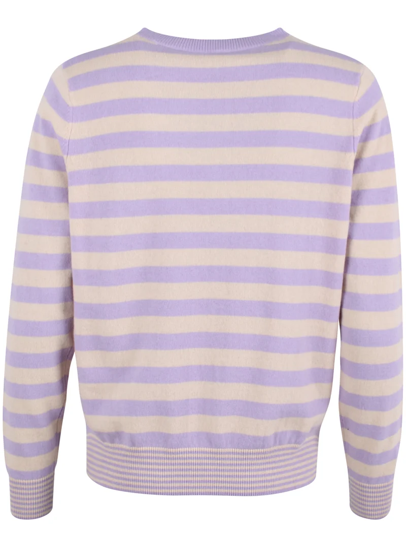 Daneletter Merino Wool Sweater Ice Lilac/Light Beige