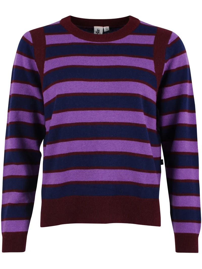 Daneverse Merino Wool Sweater Deep Blue/Purple