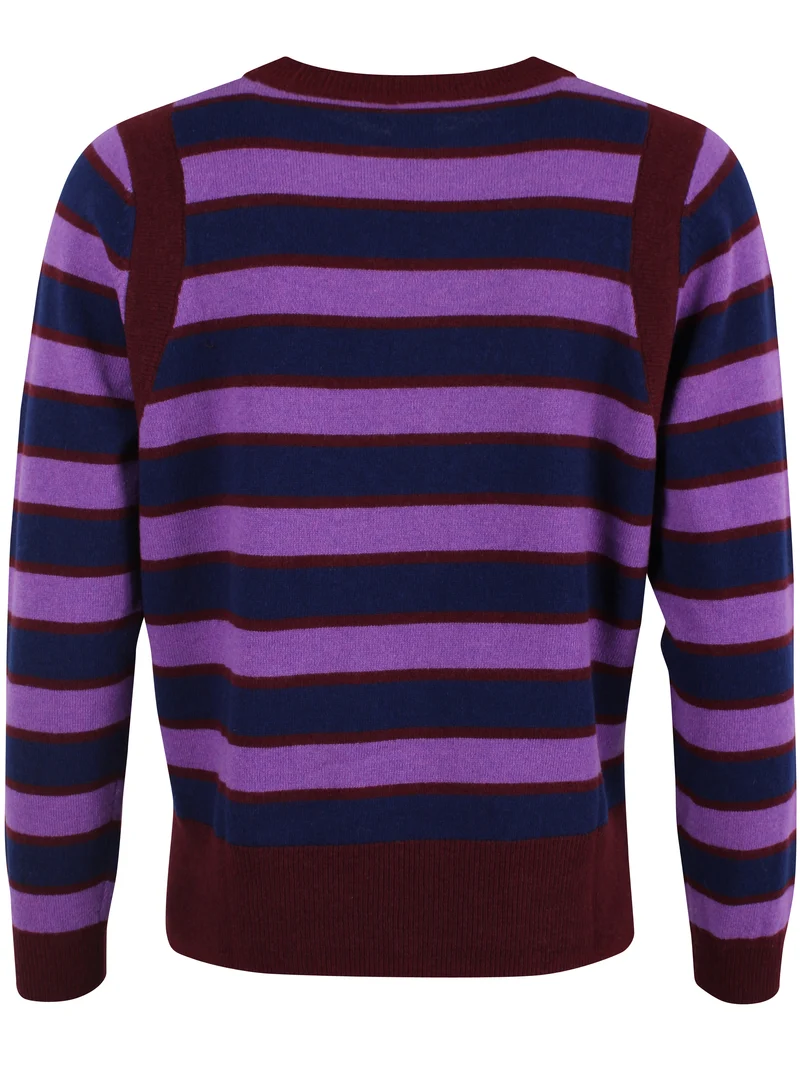 Daneverse Merino Wool Sweater Deep Blue/Purple