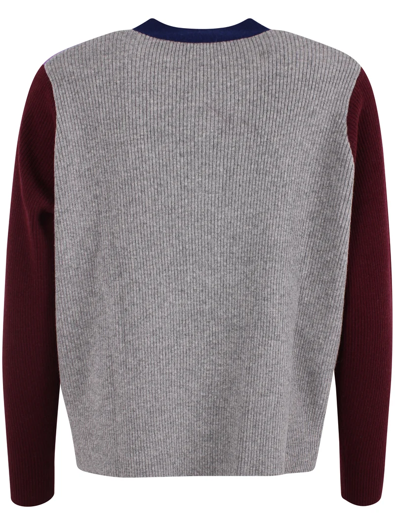 Danebass Merino Wool Sweater Purple-Mix