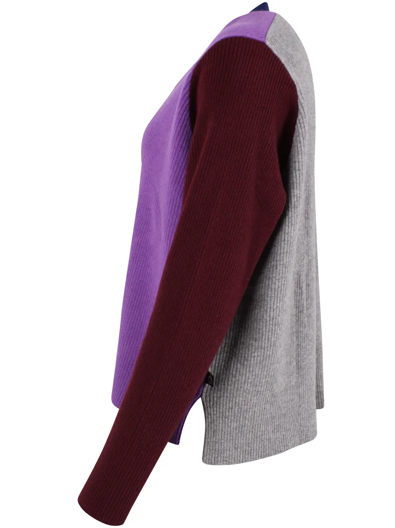Danebass Merino Wool Sweater Purple-Mix