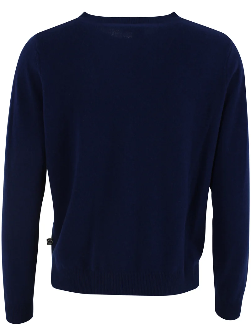 Danevibe Merino Wool Sweater Deep Blue FLOWER
