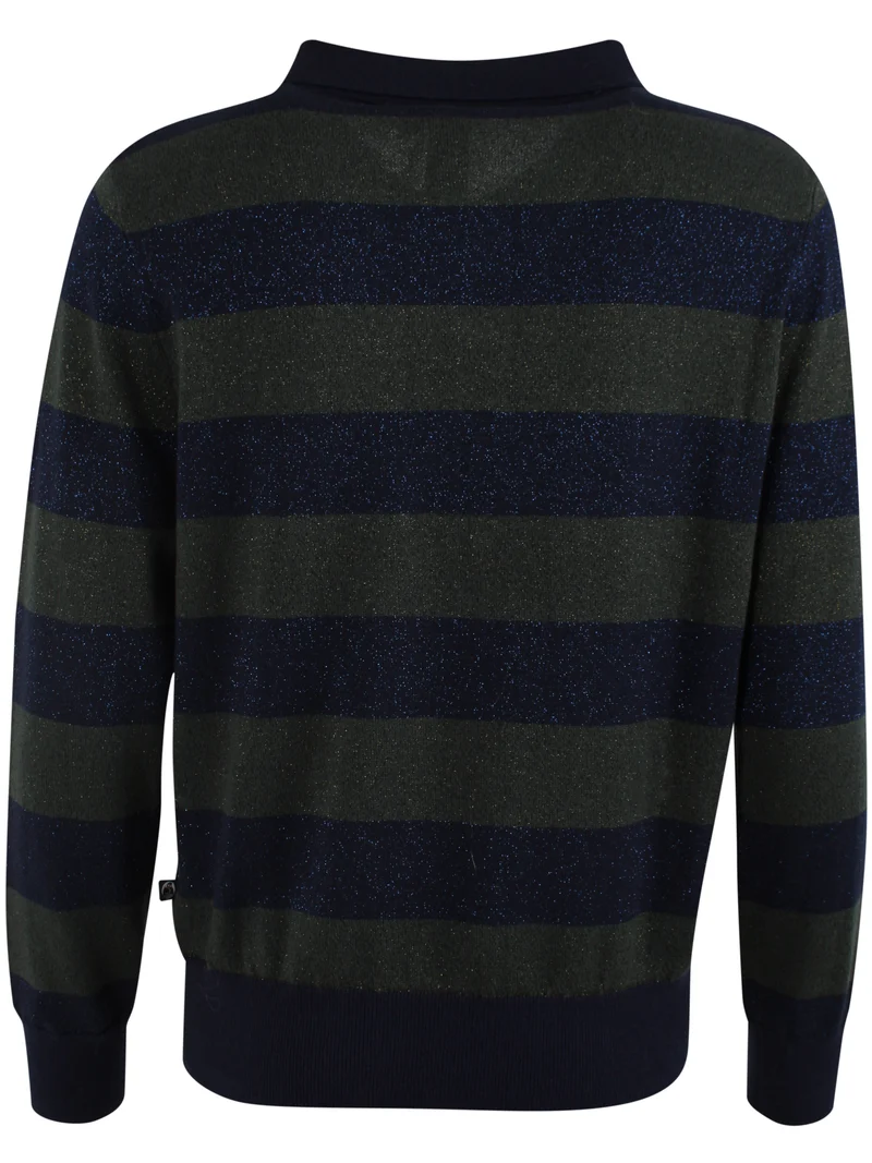 Danepetit Four Wool-Mix Glitter Sweater Dark Navy/Dark Army
