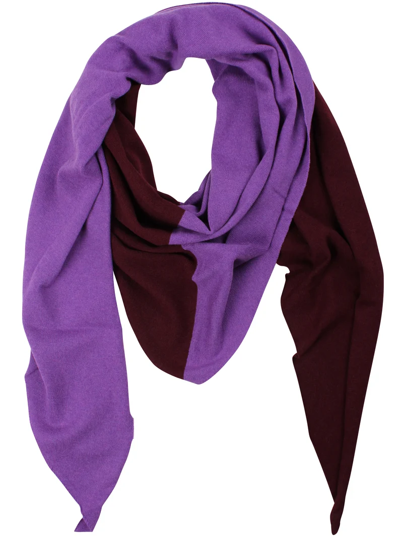 Danefireplace Merino Wool Shawl Dark Wine/Purple