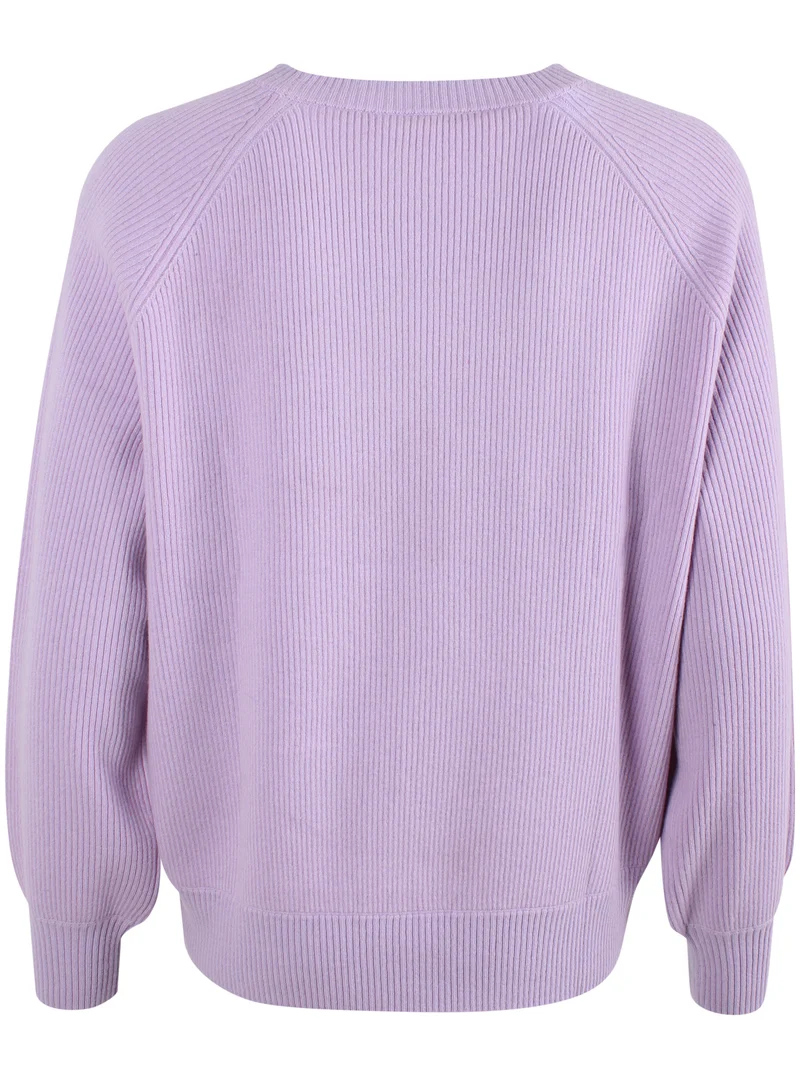 Danerelation Chunky Merino Wool Sweater Ice Lilac