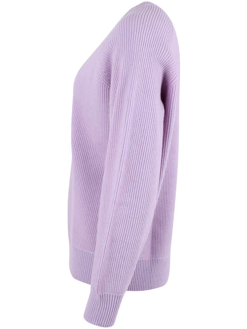 Danerelation Chunky Merino Wool Sweater Ice Lilac