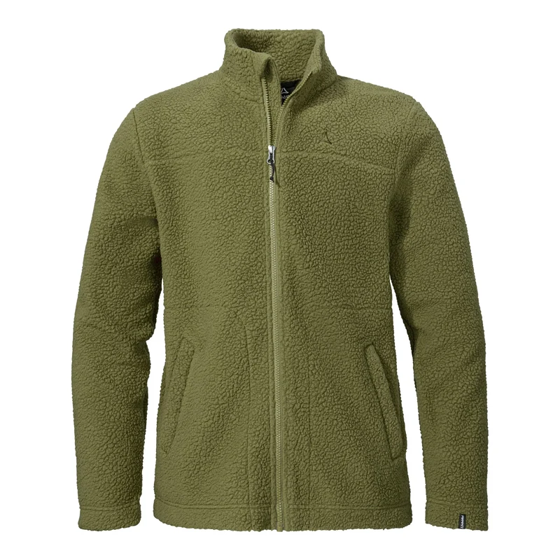 Fleecejacke mit Stehkragen in Teddy-Optik
